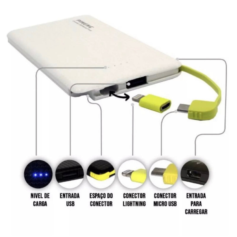 Carregador Portátil 10.000mah Universal